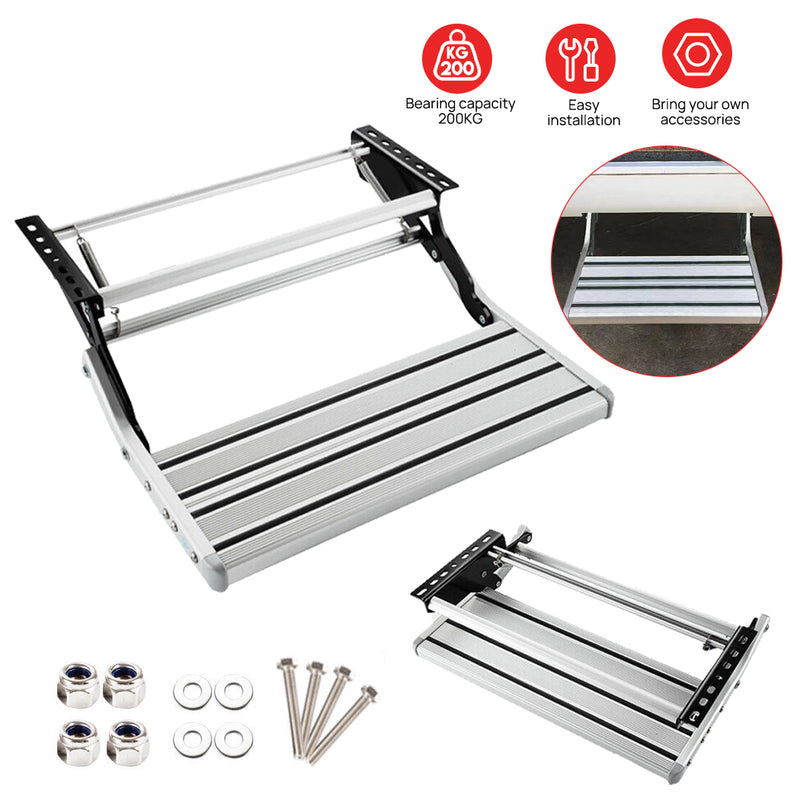Load image into Gallery viewer, PORIYA Caravan Step Aluminium Pull Out Folding Caravan Step Camper Trailer Motorhome RV
