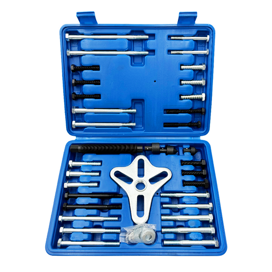 PORIYA 47pcs Harmonic Balancer Kit Set Gear Puller Pulley Steering Wheel Removal Tool