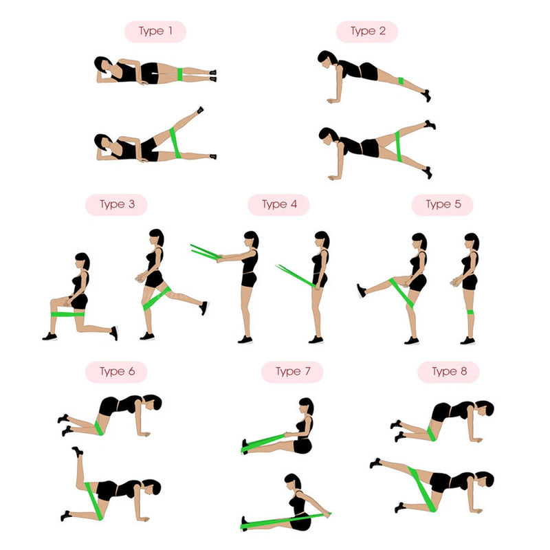 Load image into Gallery viewer, Non Slip Eco Friendly Resistance Bands for Full-Body Workouts  Home Fitness
