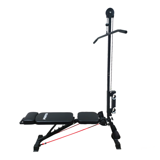 PORIYA 9In1 Foldable Adjustable Weight Bench Fitness Bench Adjustable Bench Gym