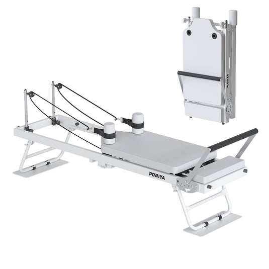 PORIYA Foldable Reformer Pilates Home Gym Use Foldable Design AU Stock