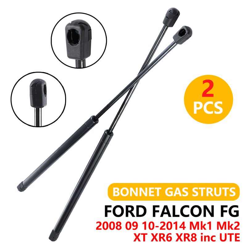 Load image into Gallery viewer, PORIYA Bonnet Gas Struts For Ford Falcon FG 2008 09 10-2014 Mk1 Mk2 XT XR6 XR8 inc UTE
