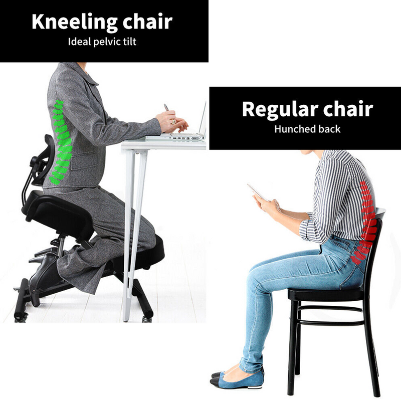Load image into Gallery viewer, Kneeling Chair Office Home Ergonomic Posture Back Stretch Rest Chair Knee Seat
