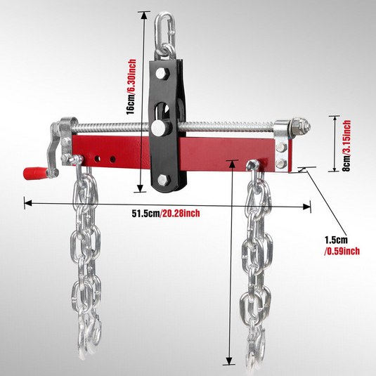 PORIYA Engine Leveler Balancer 900kg Load Shop Crane Hoist Chain Lift  Loading Leveller