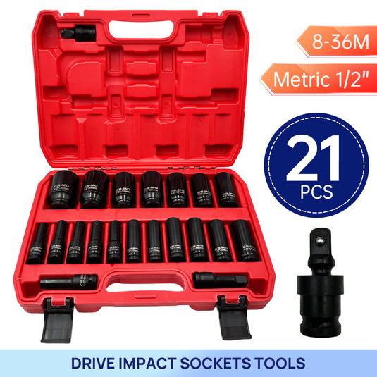 PORIYA 21/35PCS Metric 1/2