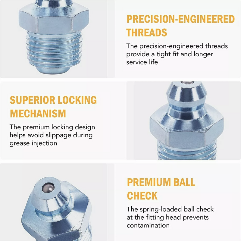 Load image into Gallery viewer, PORIYA 220/280pcs Hydraulic Grease Nipple Metric Imperial Mechanical Lubricant Fitting Kit
