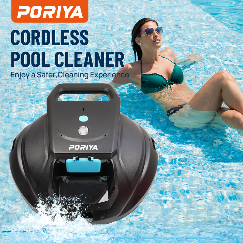 Load image into Gallery viewer, PORIYA Pool Cleaner Cordless Robot Vacuum Automatic Cleaning Scuba Self-Parking
