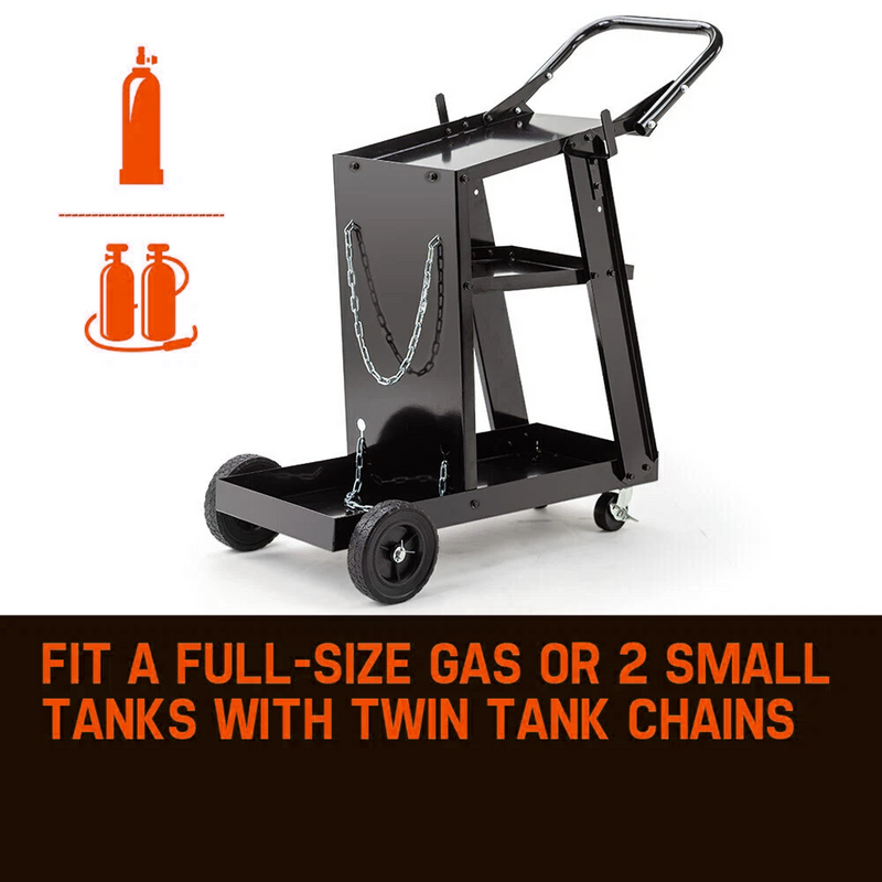 Load image into Gallery viewer, PORIYA Welding Cart Trolley MIG TIG ARC MMA Welder Plasma Cutter Storage Bench
