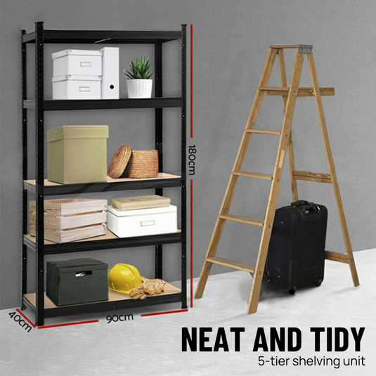 PORIYA 1.8M Warehouse Rack Garage Shelving Pallet Racking Storage Shelves Steel