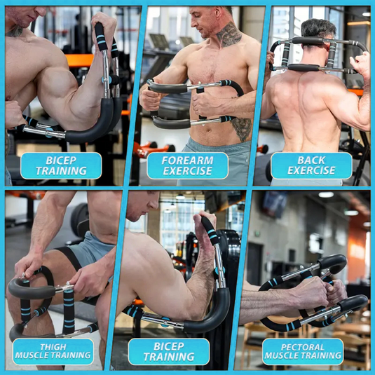 Training Adjustable Arm Trainer 3 Levels Chest Twister Home Workout Detachable