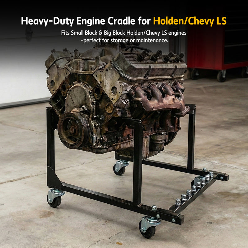 Load image into Gallery viewer, PORIYA Engine Cradle Complete With Wheels compatible with Holden/Chevy LS Engine
