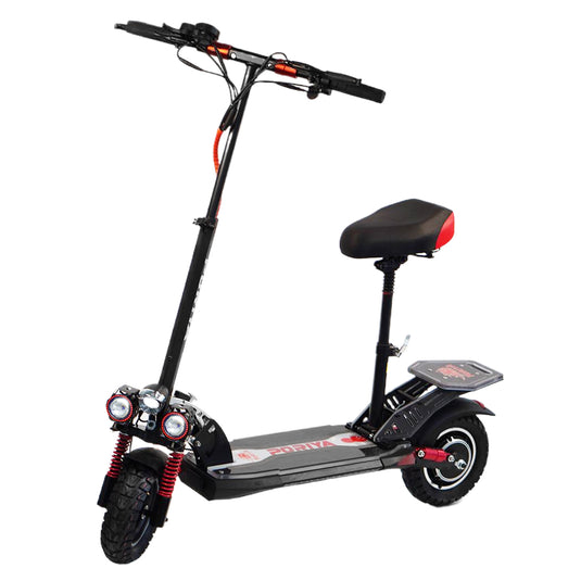 2000W Electric Scooter Off Road 50km/h Foldable Commuter Adult E-Bike RGB