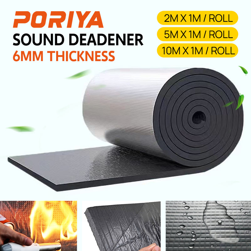 Load image into Gallery viewer, PORIYA 10sqm Sound Deadener Heat Proof Insulation Noise Proofing Foam Car Auto Shield
