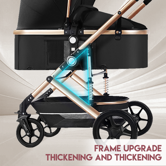 PORIYA Baby Stroller Foldable Pram Bassinet Carriage Infant Travel Pushchair Strollers