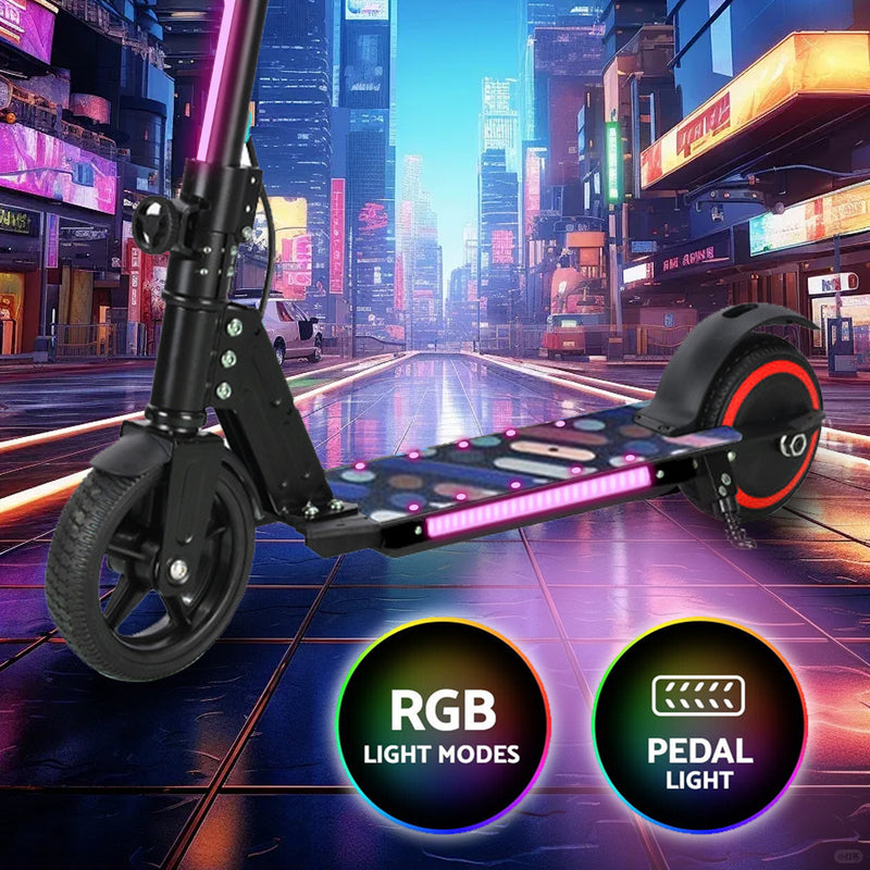 Load image into Gallery viewer, Electric Scooter 130W 16KM/H 8KM Range LED Light Folding Portable Ride Kids Teen
