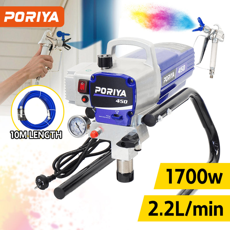 Load image into Gallery viewer, PORIYA Airless Paint Sprayer High Pressure Airless Wall Paint Spray Gun 1700W
