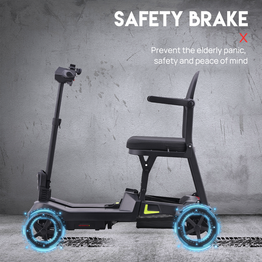 16KG Electric Mobility Scooter Lithium Motorised Foldable w/ Storage Basket