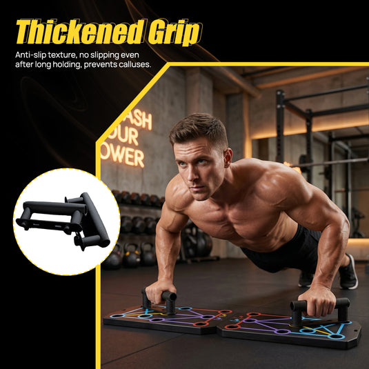 PORIYA Foldable Push Up Board Multi-Position Home Gym Fitness Workout Pushup Stand