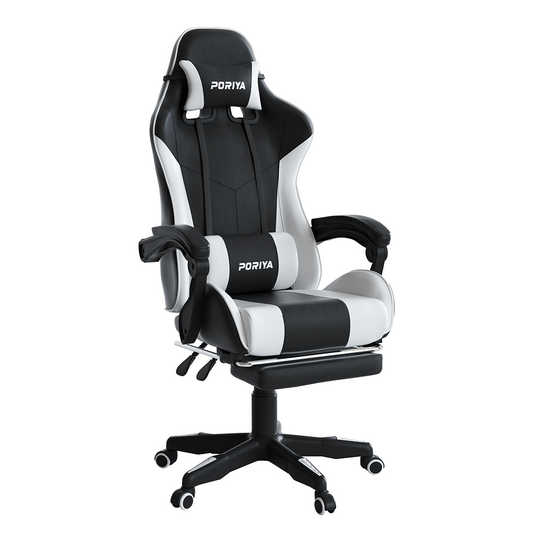 PORIYA Gaming Chair Office Computer Seating Racing PU Executive Massage Racer Recliner