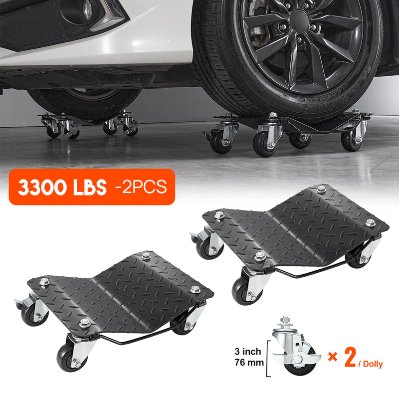 Load image into Gallery viewer, PORIYA Car Dolly Wheel Tire Moving 3ton (6600lbs) Heavy Duty Skate Auto Repair Jack
