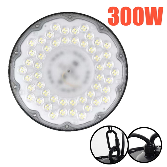 PORIYA UFO LED High Bay Lights 200W 300W 500W Warehouse Industrial Shed Factory Lamps