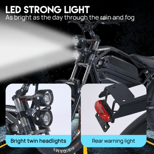 Load image into Gallery viewer, Electric Bicycle Ebike 48V 2000W Mountain Bike 20&quot; Fat Tire Shimano 7 Speed
