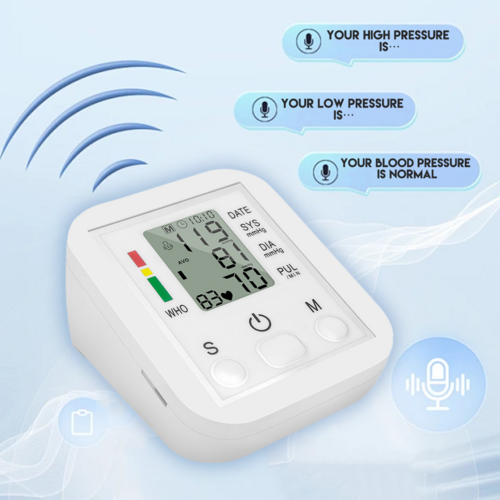 Digital Blood Pressure Monitor Upper Arm Automatic Machine Heart Rate Monitor