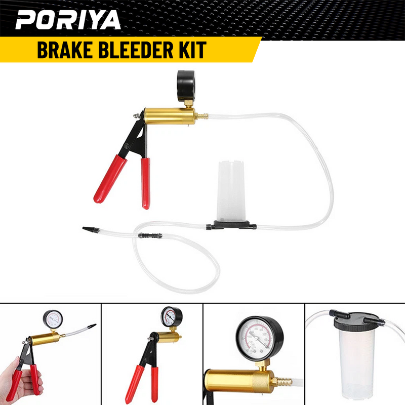 Load image into Gallery viewer, PORIYA Vacuum Pressure Pump Brake Bleeder Kit Bleeding Tester Hand Held Bleed Tool Set
