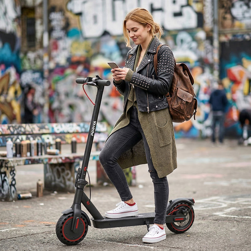 Load image into Gallery viewer, PORIYA Electric Scooter Adult 900W 40KM/H 50KM Foldable Portable Travel E Bike w/ APP
