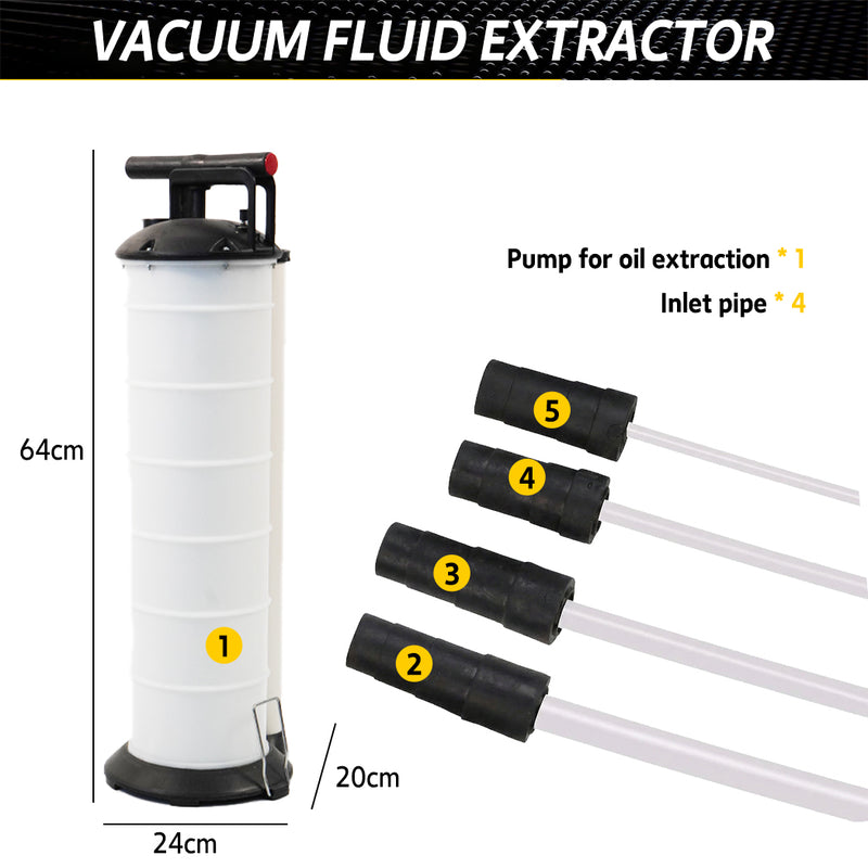 Load image into Gallery viewer, PORIYA 7L Waste Oil Fluid Suction Manual Extractor Pump Vacuum Fuel Car Boat Transfe
