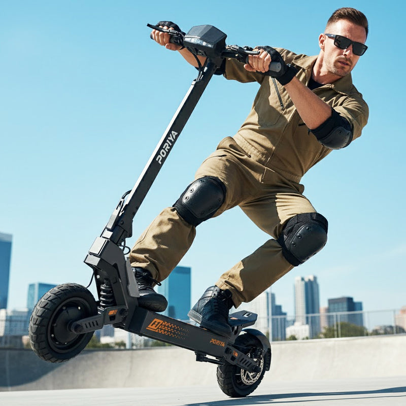 Load image into Gallery viewer, PORIYA 11" Electric Scooter 2000W 50KM 65KM/H Off-Road Adult E-Bike E-Scooter
