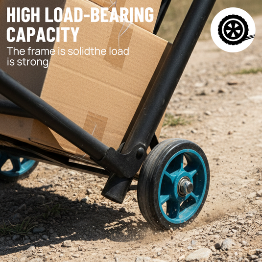 PORIYA Folding Portable Trolley Shopping Cart Luggage Trolley for Travel Grocery Use