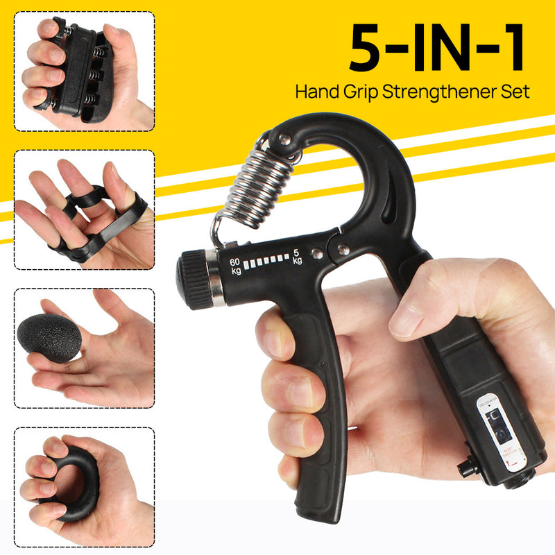 Load image into Gallery viewer, Portable 5 in 1 Finger Exerciser Compact Travel Friendly Rehab Approved Design
