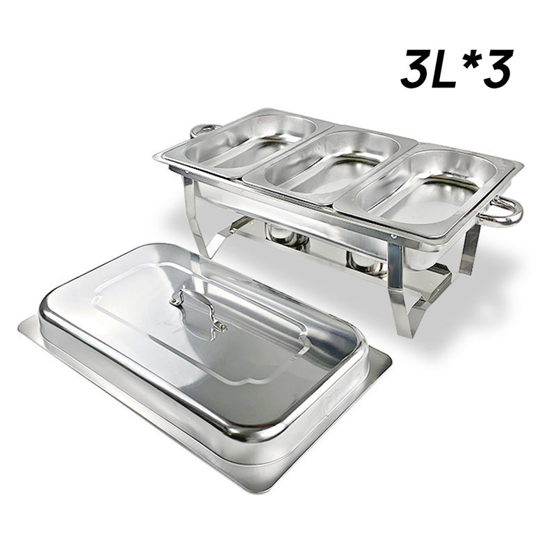 Load image into Gallery viewer, PORIYA 9L 304 Insulated Food Warmer Bain Marie Food Warmer Buffet Warmer Chafing Dish
