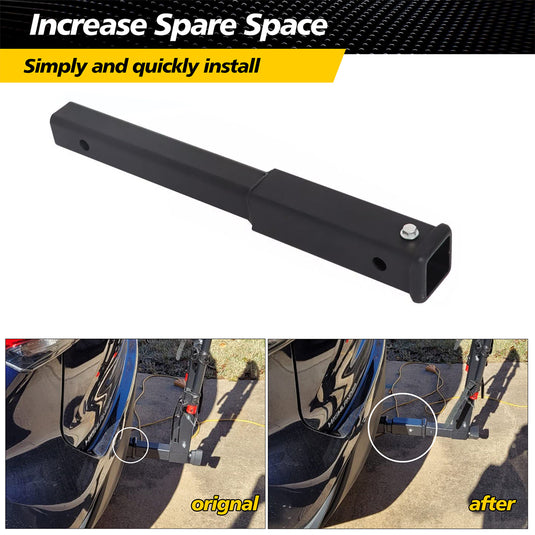 PORIYA 18 Inch Tow Hitch Extender Extension Bar 4WD Trailer Car 2" Receiver Heavy Duty