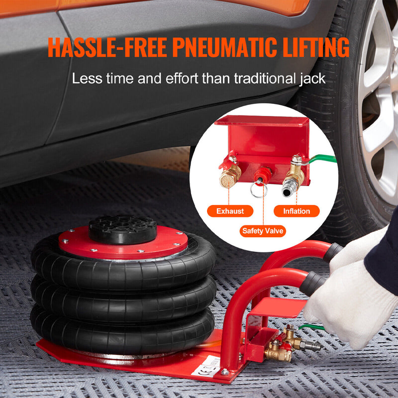 Load image into Gallery viewer, PORIYA Triple Bag Air Jack 3 Ton/6600 lbs Pneumatic Jack for Car SUV Lifting
