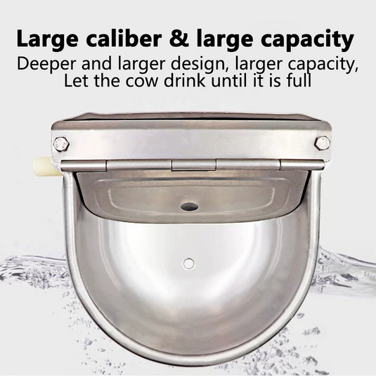 PORIYA Stainless Pipe Water Trough Bowl Auto Drinking For Dog Horse Chicken Auto Fill