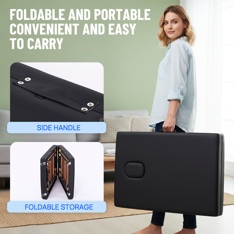 Load image into Gallery viewer, PORIYA Portable Massage Table 2 Fold Aluminum Bed Spa Salon Beauty Therapy Massage Bed
