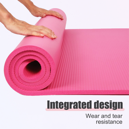 10/15/20MM Thick Yoga Mat Pad NBR Nonslip Exercise Fitness Pilate Gym Durable