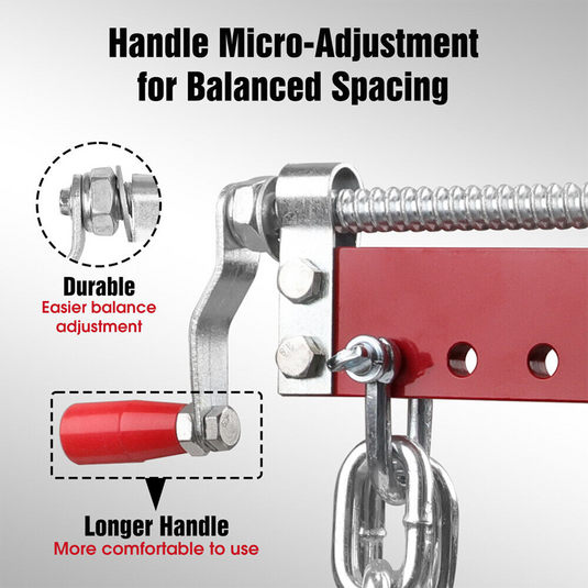 PORIYA Engine Leveler Balancer 900kg Load Shop Crane Hoist Chain Lift  Loading Leveller