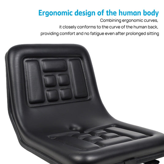 PORIYA Tractor Seat Universal Excavator Forklift Adjust Suspension Backrest