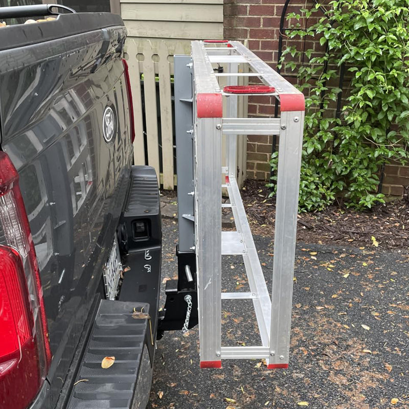 Load image into Gallery viewer, PORIYA Trailer Hitch Folding 2" Trailer Hitch 500LB Capacity Shank Mount Cargo Adapter
