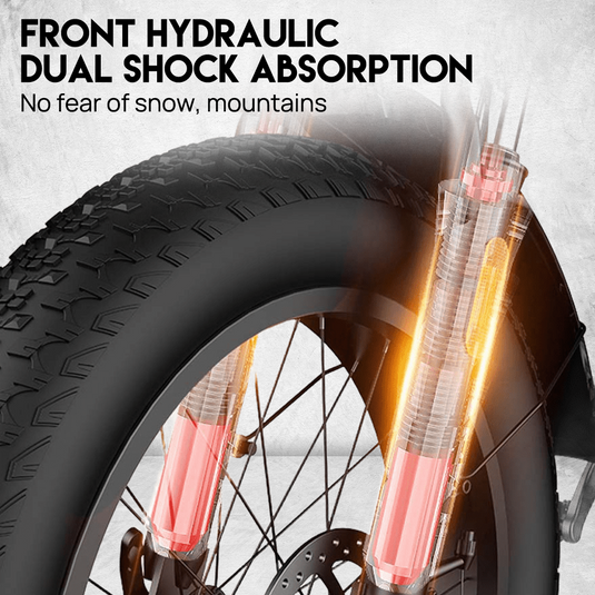 PORIYA 2000W 20" Electric Bike 48V 16Ah 60km/h MTB Ebike 70KMH Mountain Bicycle E-Bike