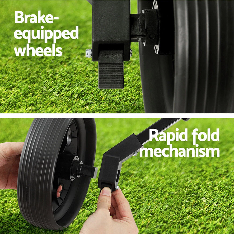Load image into Gallery viewer, PORIYA Golf Buggy Quick Folding Trolley Golf Cart Trolley 2 Wheels Cup Holder
