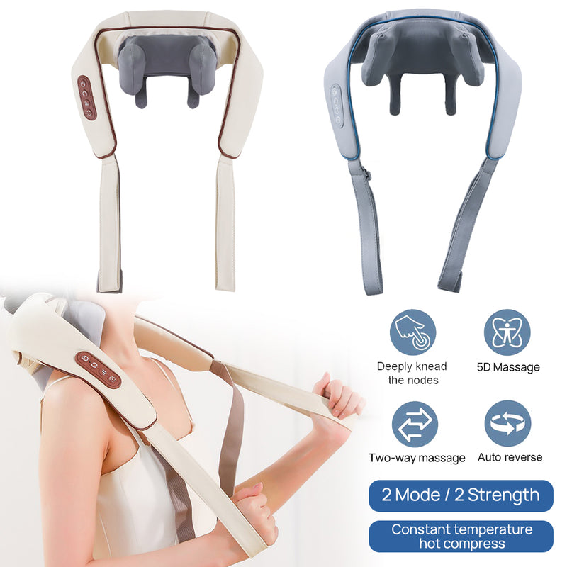 Load image into Gallery viewer, Neck Massager Shoulder Trapezius 5D with Heat Goletsure Massage Relief Pain
