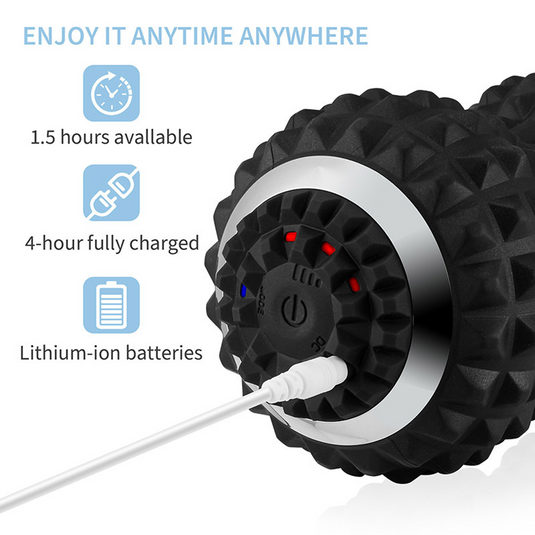 Vibrating Roller Massager Electric Massage Ball Back Foot Muscle Pain Relief AU