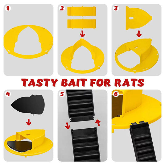 PORIYA Mouse Trap Flip N Slide Bucket Lid Mouse Rat Trap With Ladder Mouse trap Catche