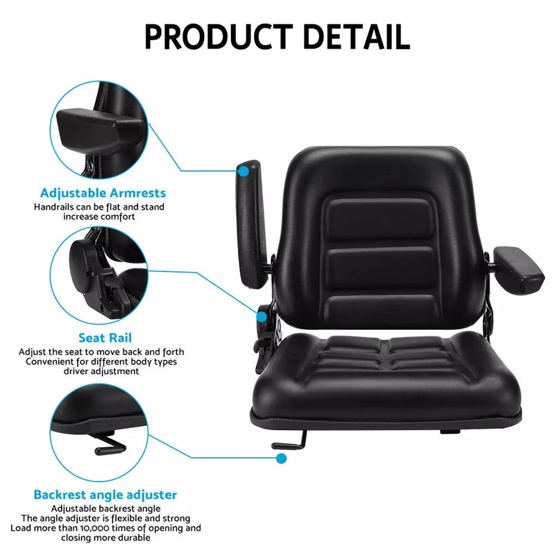 Load image into Gallery viewer, PORIYA Tractor Seat Universal Excavator Forklift Adjust Suspension Backrest
