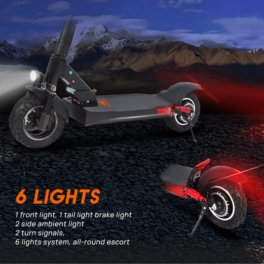 PORIYA Electric Scooter Off Road 2000W 50KM/H Foldable Portable Adult E-Scooter E-Bike