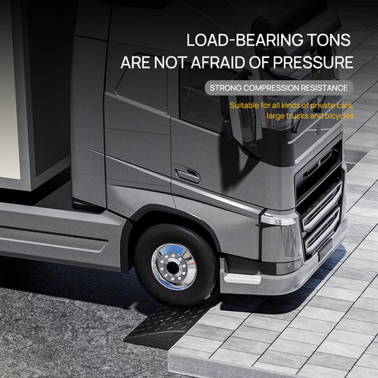 PORIYA Heavy Duty Rubber Curb Ramp 100x30x10cm Heavy Duty Kerb Driveway Threshold Ramp